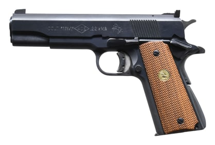 COLT POST-WAR ACE SERVICE MODEL SEMI AUTO PISTOL.