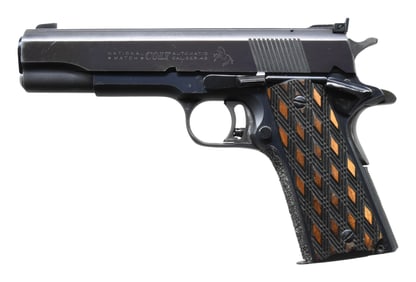 CUSTOMIZED COLT NATIONAL MATCH SEMI AUTO PISTOL.