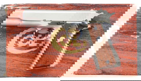COLT NICKEL SERIES 70 GOVERNMENT MODEL SEMI-AUTO