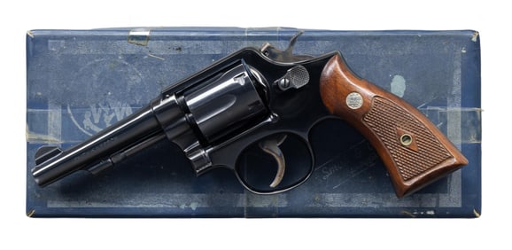 SMITH & WESSON MODEL 10-5 DA REVOLVER.