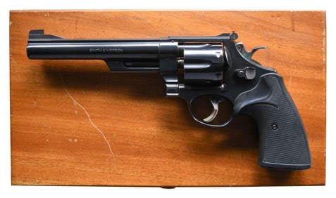 SMITH & WESSON 25-2 MODEL 1955 DA REVOLVER.