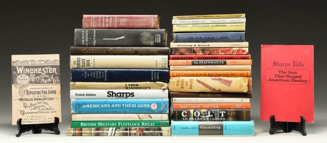 INTERESTING GROUP OF FIREARMS REFERENCE BOOKS AND