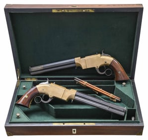 FINE & RARE CASED PAIR OF LARGE FRAME NO. 2