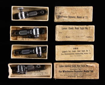 LOT OF 4 BOXED LYMAN REAR SIGHTS FOR WINCHESTER