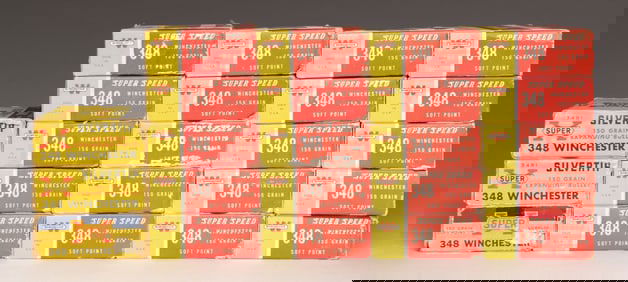 LOT OF .348 WINCHESTER AMMUNITION.