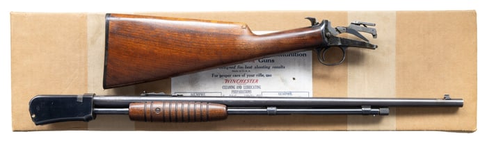 WINCHESTER MODEL 62 SLIDE ACTION RIFLE.