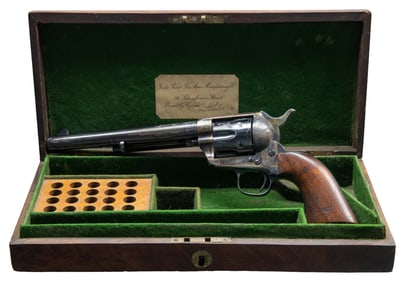 CASED CUSTOM ENGRAVED COLT SINGLE ACTION ARMY