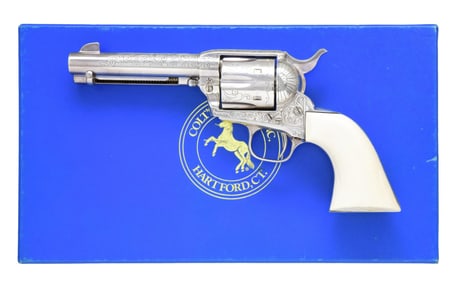 BEAUTIFUL SILVER PLATED COLT 3RD GEN FACTORY "C"