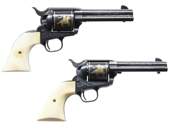 CONSECUTIVE PAIR OF NEAR NEW COLT JOHN WAYNE