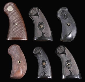 SIX PAIR VINTAGE COLT REVOLVER GRIPS.