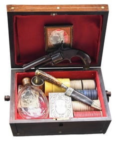 SMITH & WESSON 1 1/2 SA REVOLVER WITH GAMBLING KIT