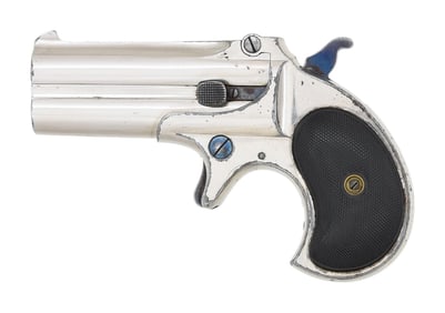 NICKEL REMINGTON ELLIOT'S O/U DERRINGER.