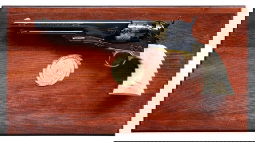 US HISTORICAL SOCIETY 1860 US CAVALRY REVOLVER.