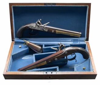 CASED PAIR OF US HISTORICAL SOCIETY BURR-HAMILTION