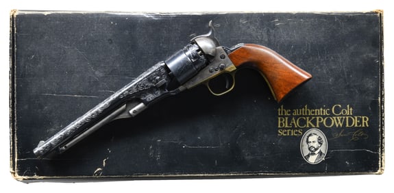 JOHN ADAMS ENGRAVED COLT BLACK POWDER SERIES