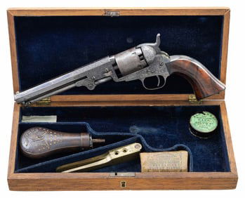 FINE COLT GUSTAV YOUNG CASED & ENGRAVED MODEL 1849