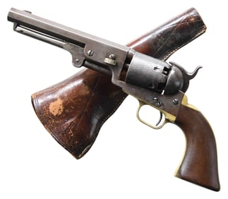 EARLY 3RD MODEL COLT 1851 NAVY REVOLVER SHORTENED