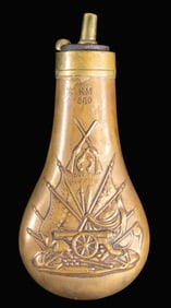 COLT KRIEGS MARINE COLT NAVY POWDER FLASK.