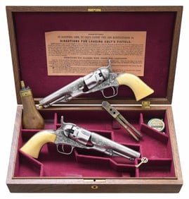 CONSECUTIVE PAIR OF CIVIL WAR COLT MODEL 1862