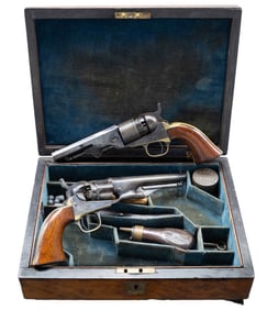 CIVIL WAR CASED COLT 1862 POCKET NAVY & POLICE