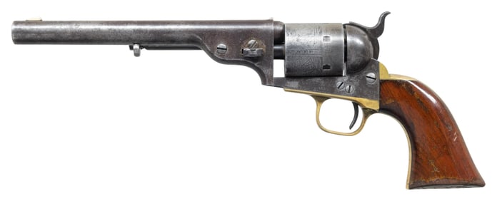 SCARCE EARLY NAVY GRIPPED COLT MODEL 1871 OPEN TOP