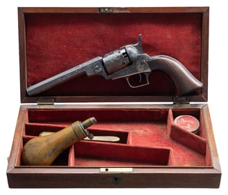CASED CUSTOM ENGRAVED COLT BABY DRAGOON