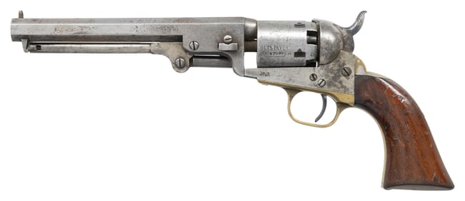 COLT 1849 POCKET MODEL REVOLVER, INSCRIBED "GEORGE