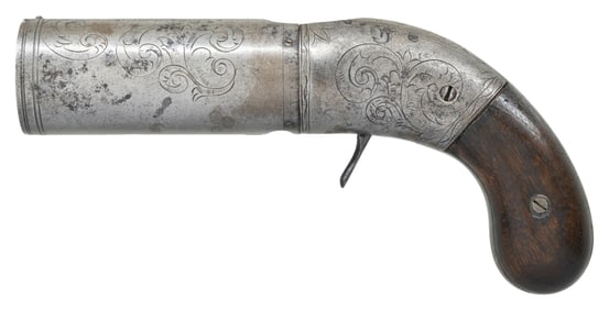SCARCE PECARE & SMITH 10 SHOT PEPPERBOX.