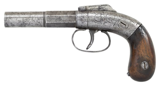 MANHATTAN ARMS BAR HAMMER PERCUSSION PISTOL.