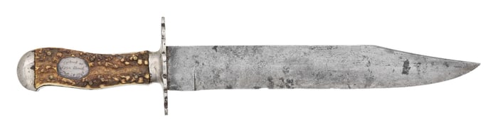 LARGE BOWIE INSCRIBED "CAPTURED AT BATTLE OF EZRA