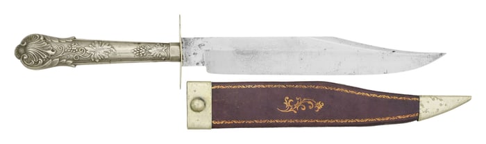 FINE WRAGG ANTEBELUM BOWIE, "CALIFORNIA HUNTING