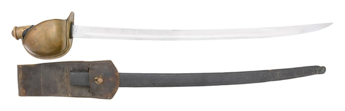 US M1860 NAVAL CUTLASS BY AMES.