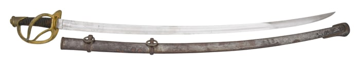 FINE AMES 1847 DATED MEXICAN WAR HEAVY CAVALRY