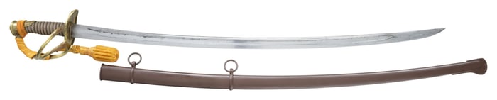 CIVIL WAR ERA IMPORT CAVALRY OFFICER'S SABER.