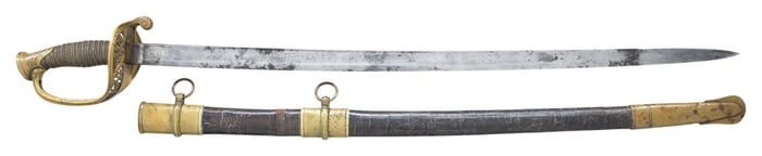 US M1850 FOOT OFFICERS SWORD BY AMES.