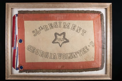 RARE & ATTRACTIVE CONFEDERATE BATTLEFLAG 56th