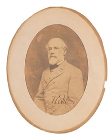 LARGE ROBERT E LEE SIGNED PHOTOGRAPH.