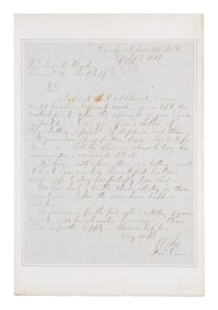 WARTIME ROBERT E LEE AUTOGRAPH LETTER SIGNED.