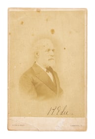 ROBERT E LEE SIGNED BOUDE & MILEY CABINET CARD