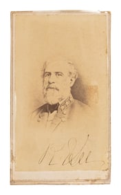 ROBERT E LEE SIGNED CDV.