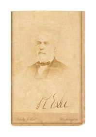ROBERT E LEE SIGNED BRADY CDV.