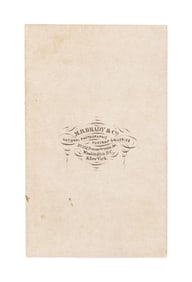 FINE ROBERT E LEE SIGNED MATTHEW BRADY CDV.