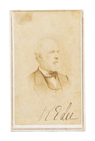 ROBERT E LEE SIGNED REES, RICHMOND CDV.