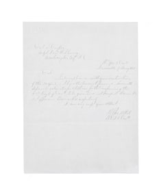 ROBERT E LEE AUTOGRAPH LETTER SIGNED.