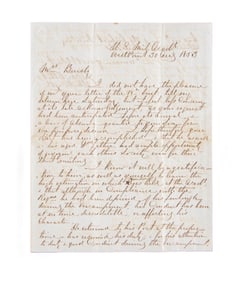 ROBERT E LEE AUTOGRAPH LETTER SIGNED LETTER FROM