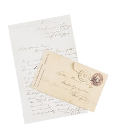 ROBERT E LEE AUTOGRAPH LETTER SIGNED, ONE OF HIS
