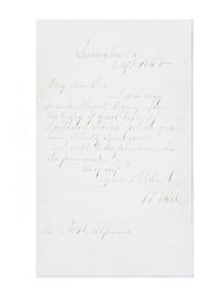 ROBERT E LEE AUTOGRAPH LETTER SIGNED WITH