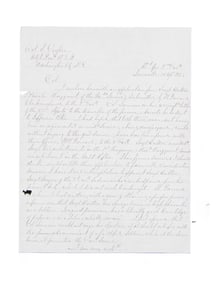 ROBERT E LEE AUTOGRAPH LETTER SIGNED.