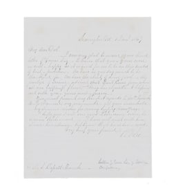 ROBERT E LEE AUTOGRAPH LETTER SIGNED PROFESSING