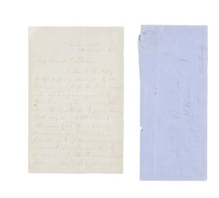 ROBERT E LEE AUTOGRAPH LETTER SIGNED.